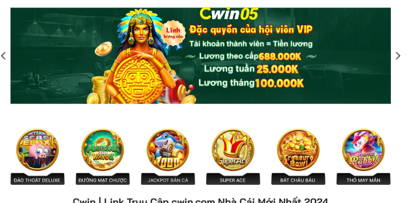 Giới thiệu Cwin05 cổng game minh bạch 